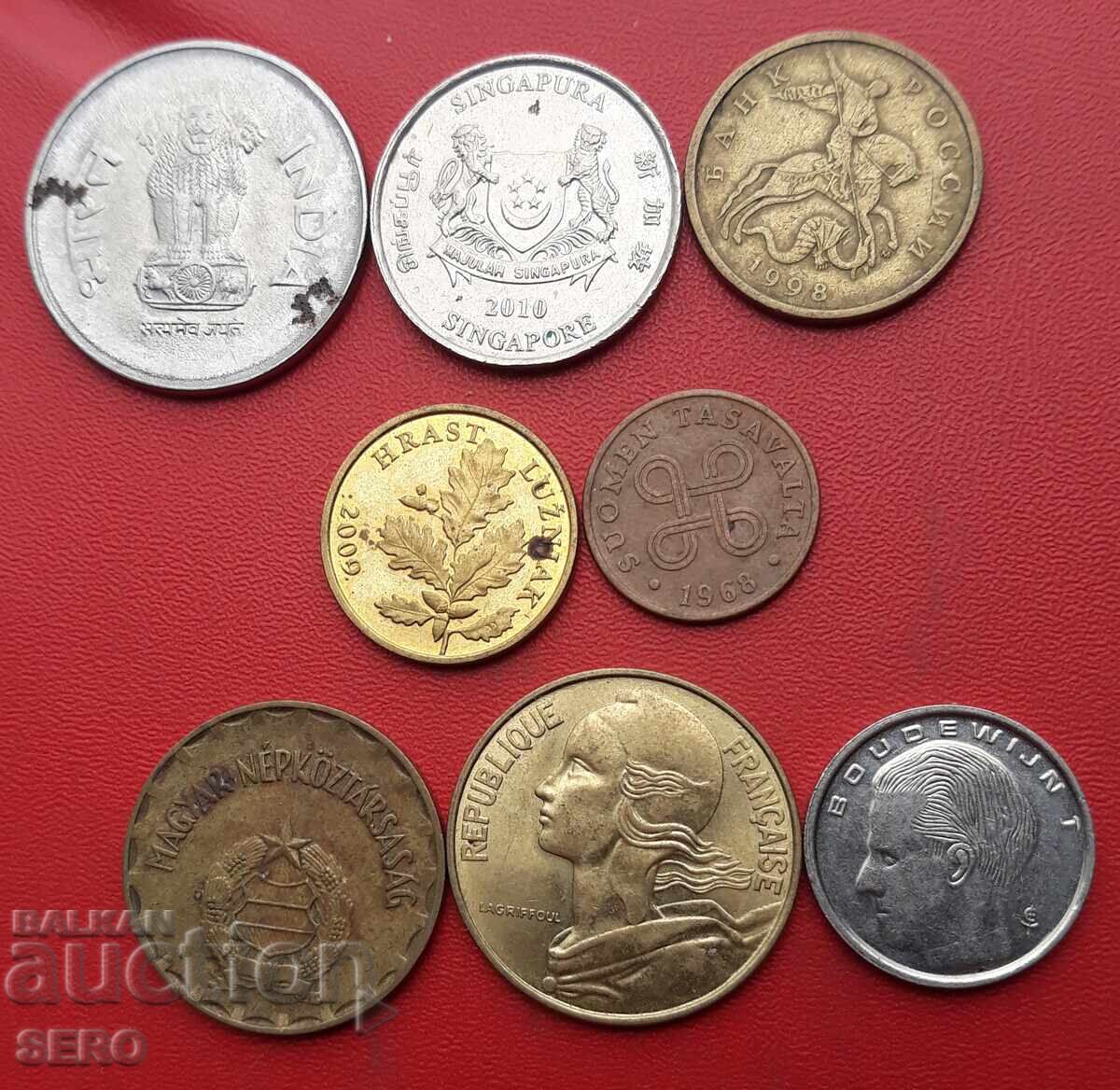 Mixed lot of 8 coins with price 1.00 BGN | € 0.51