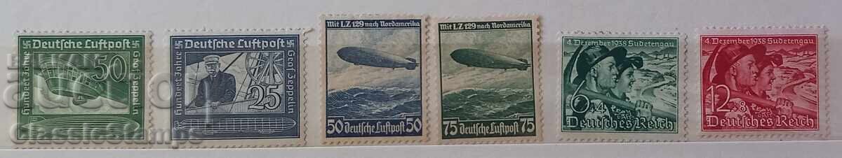 Καθαρές σειρές με αυτοκόλλητο Γερμανίας Ράιχ Καθαρές σειρές με αυτοκόλλητο Γερμανίας Ράιχ