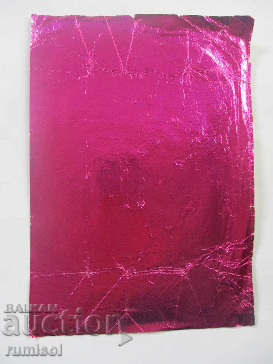 Tin foil from chocolate Tin foil from chocolate