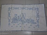 Articol interior purtat de covor brodat manual din anii 1940