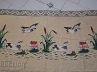 Articol interior purtat de covor brodat manual din anii 1940