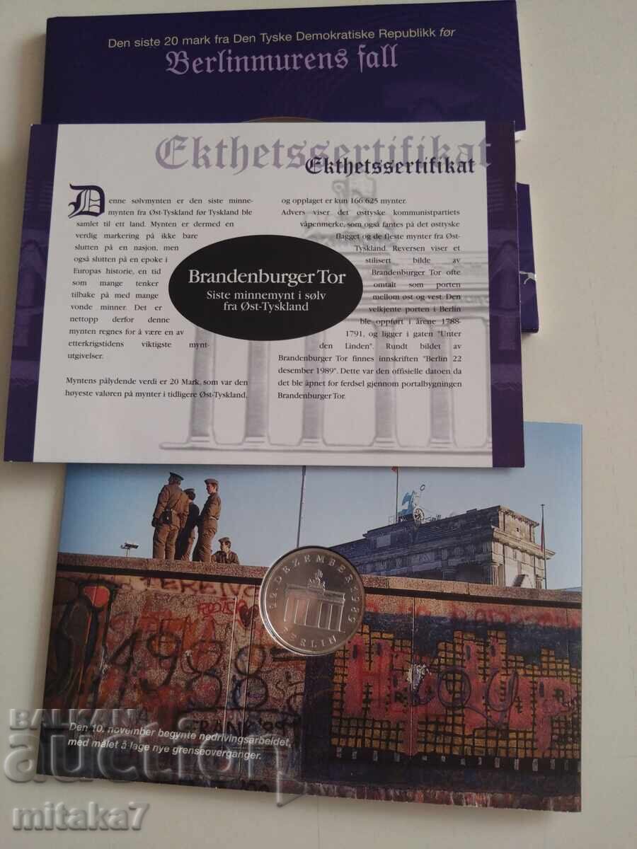 Аукцион 20 марки 1990 година, Германия Аукцион 20 марки 1990 година, Германия