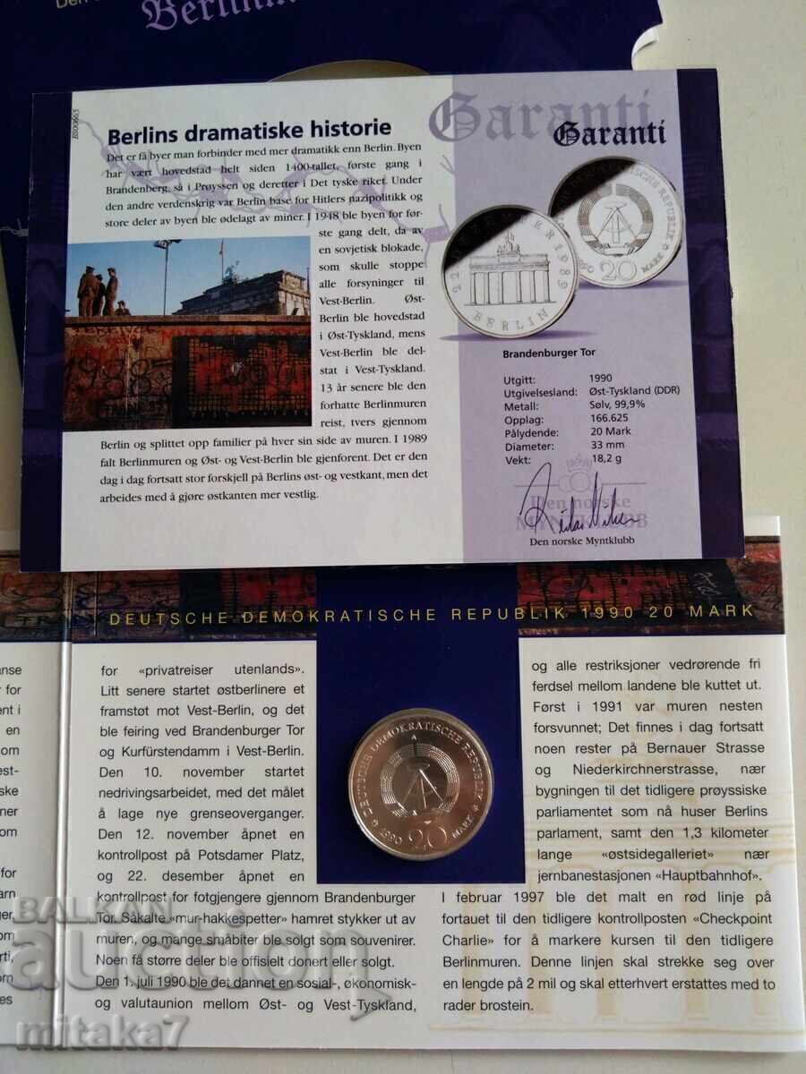20 Mark 1990 Year, Germany - 6