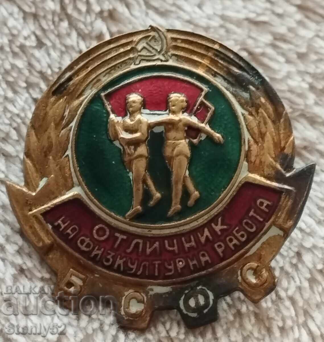 Excellent Physical Education Worker Badge