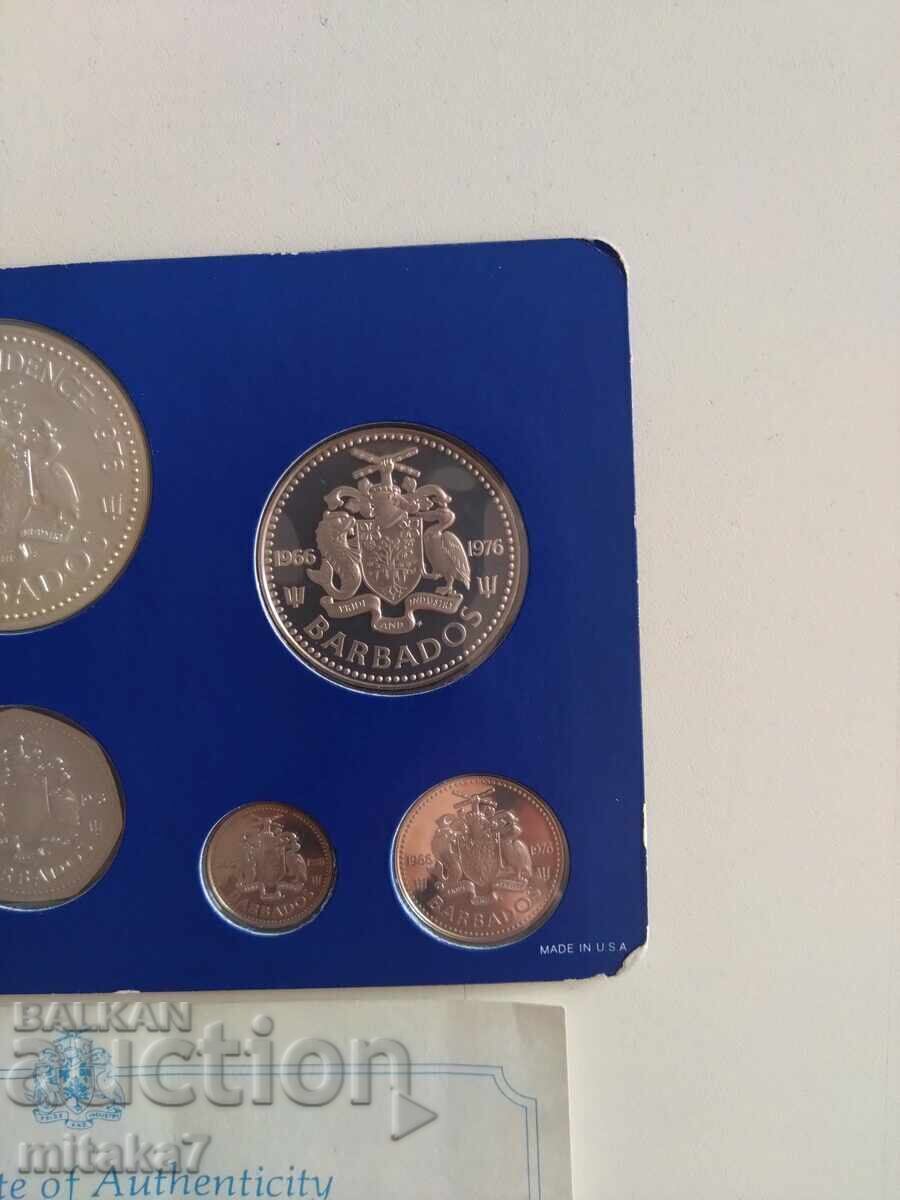 Delivery of Set of coins from 1976, Barbados