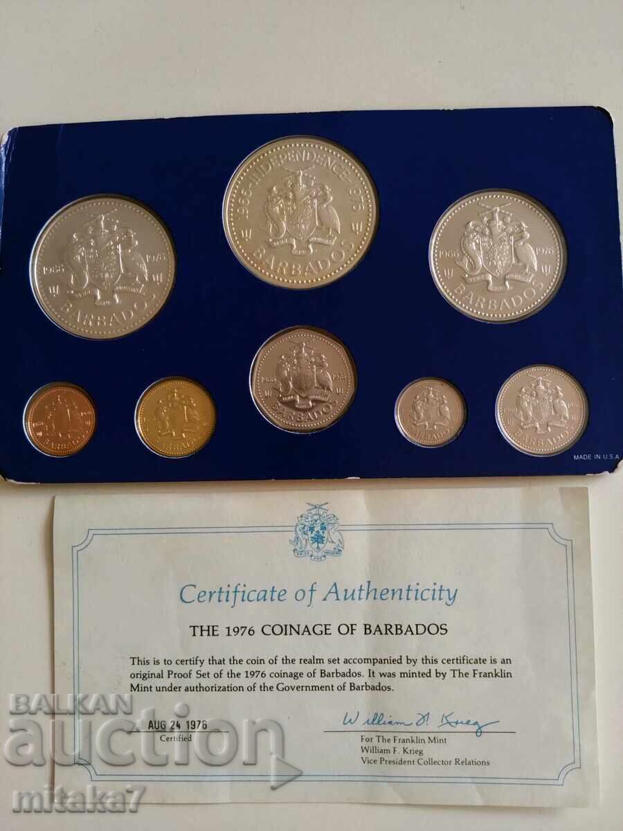 Set of coins from 1976, Barbados - 6