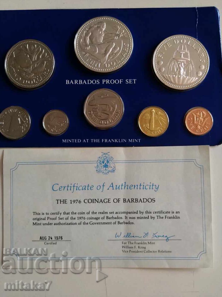 Set monede 1976, Barbados