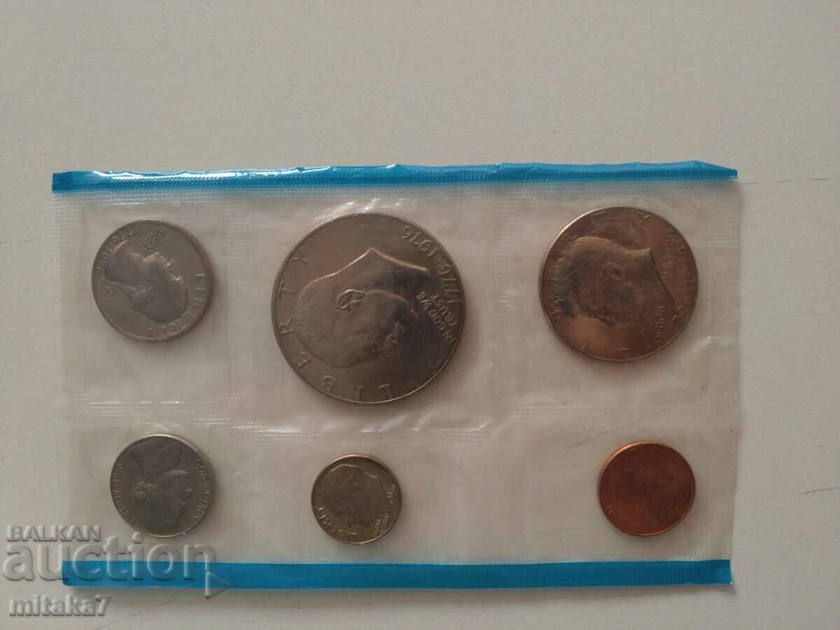 Παράδοση Σετ νομισμάτων 1976, ΗΠΑ