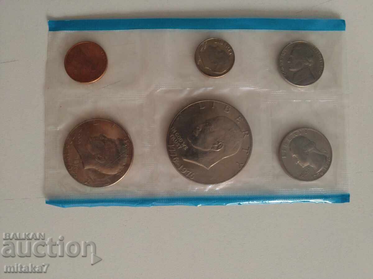 Set of coins 1976, USA - 5