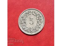 Switzerland-5 Rapen 1955