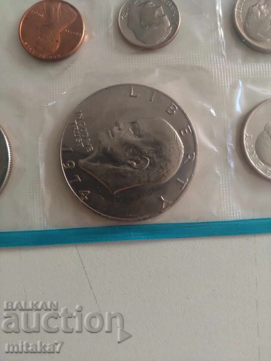 Доставка на Сет монети 1974 година, САЩ