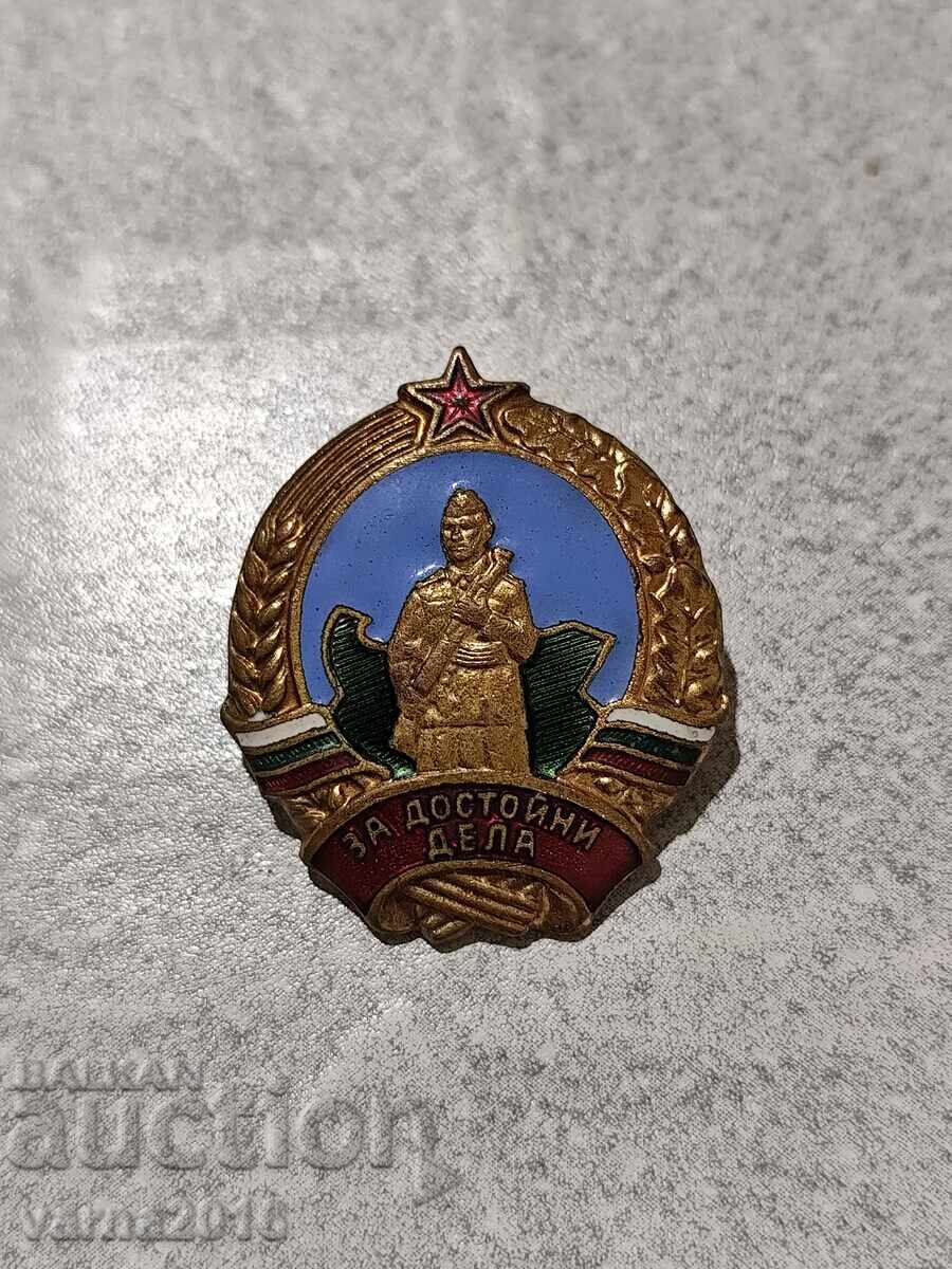 Semn de Graniță Comunist pe Șurub pentru Fapte Demne Semn de Graniță Comunist pe Șurub pentru Fapte Demne