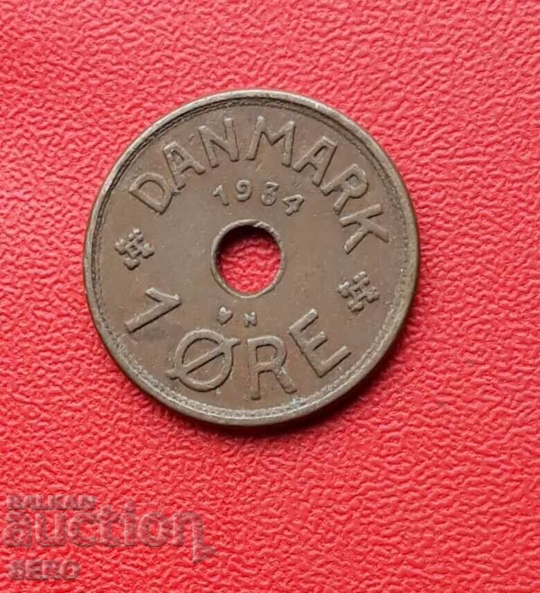 Denmark - 1 Ore 1934 Denmark - 1 Ore 1934