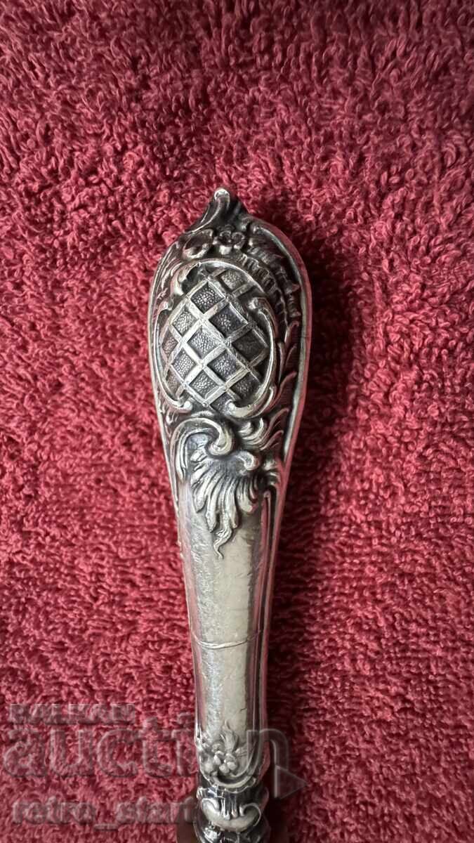 Livrarea Suport de carne antic cu mâner argintat