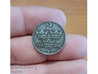 2 öre Sweden 1945