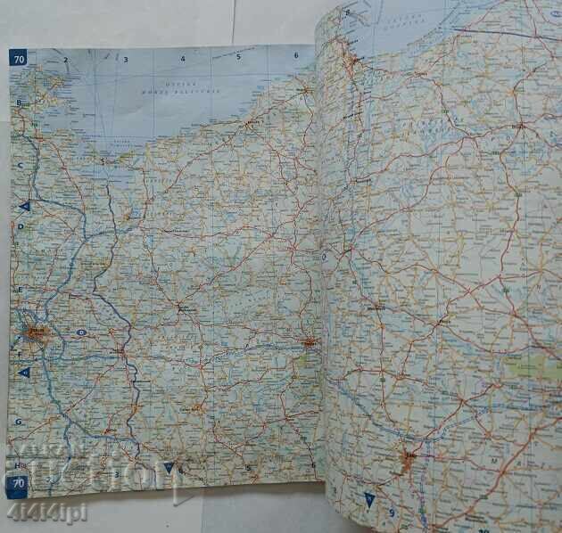 Auction  Large Atlas "Automobile Roads" Europe 2006