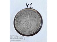 Γερμανία Τρίτο Ράιχ 2 Μάρκα 1937 Ασήμι !