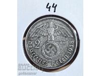 Γερμανία Τρίτο Ράιχ 2 Μάρκα 1938 Ασήμι !