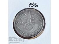 Γερμανία Τρίτο Ράιχ 2 Μάρκα 1938 Ασήμι !