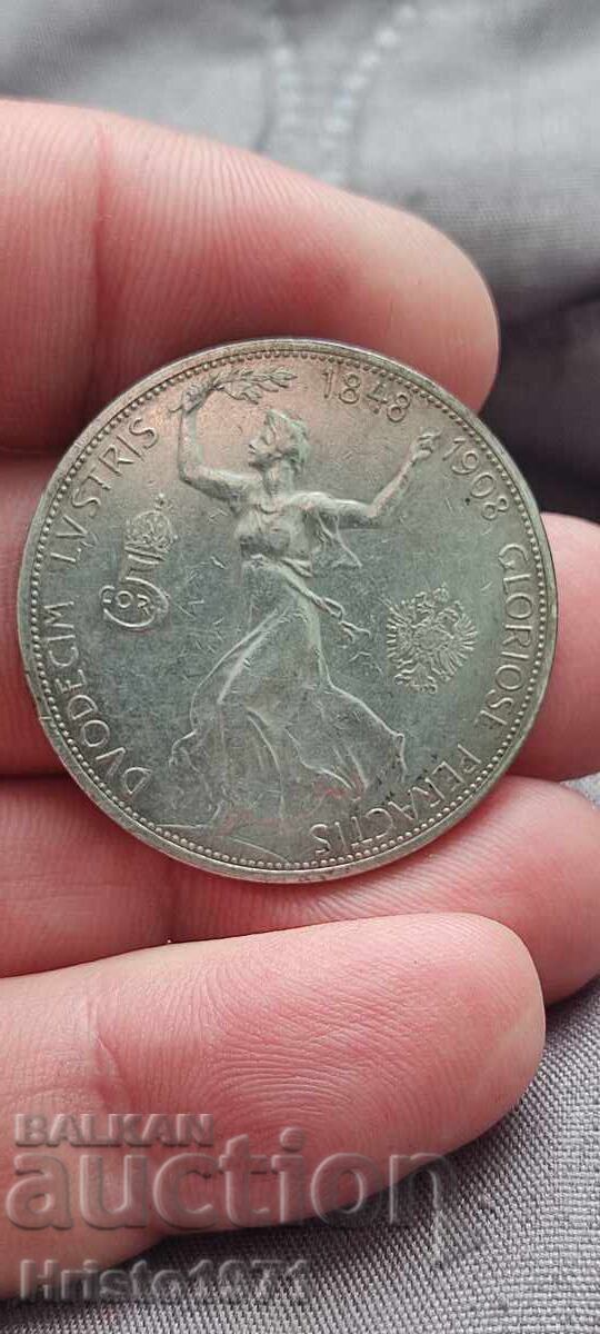 5 κορώνες 1908 με τιμή 105.00 BGN | € 53.69 5 κορώνες 1908 με τιμή 105.00 BGN | € 53.69