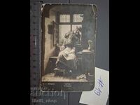 Παλιά ταχυδρομική κάρτα - Άνδρας και γυναίκα