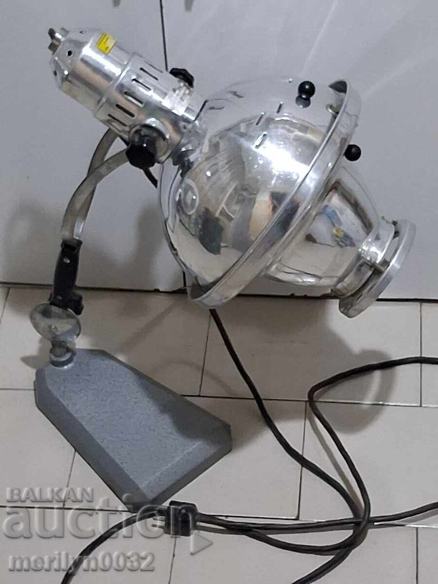 Movable electric medical lamp for heating 1966 USSR WORKS with price 228.00 BGN | € 116.57