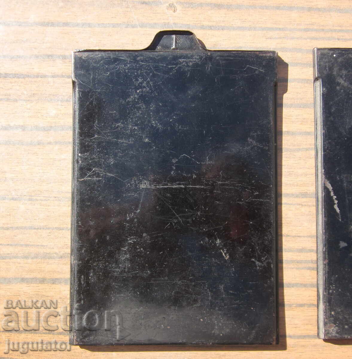 Discuri vechi în husă pentru aparat foto vechi cu burduf - 5