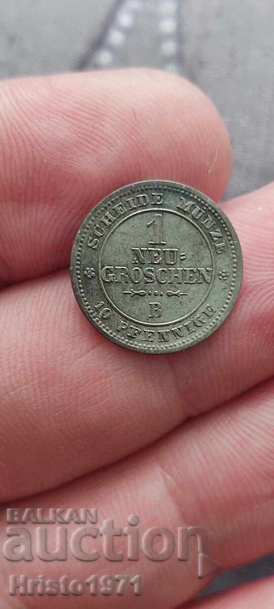 1 Groschen 1865 Saxony