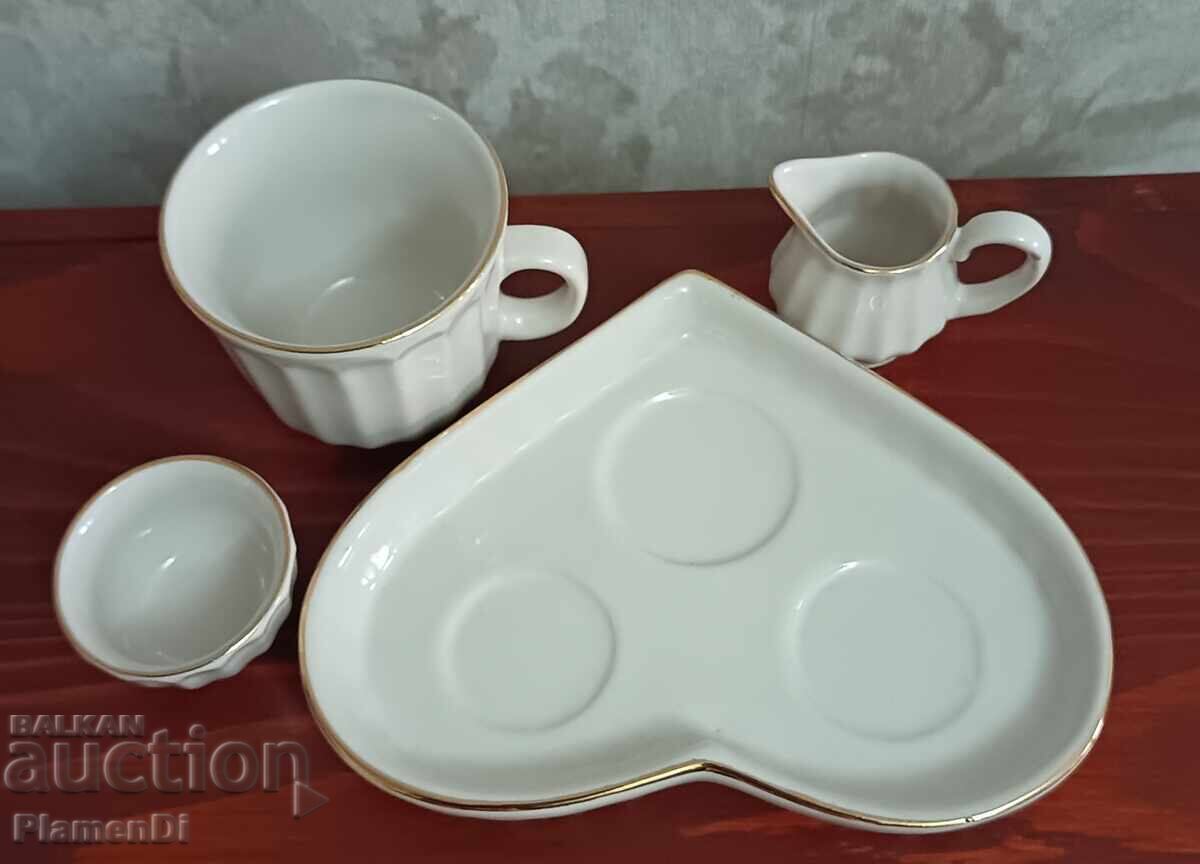 Licitație Set de cafea în formă de inimă