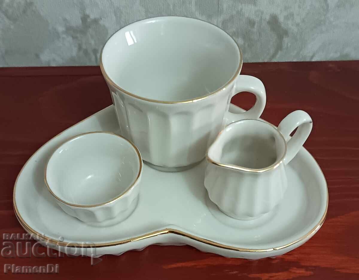 Set de cafea în formă de inimă