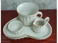 Set de cafea în formă de inimă