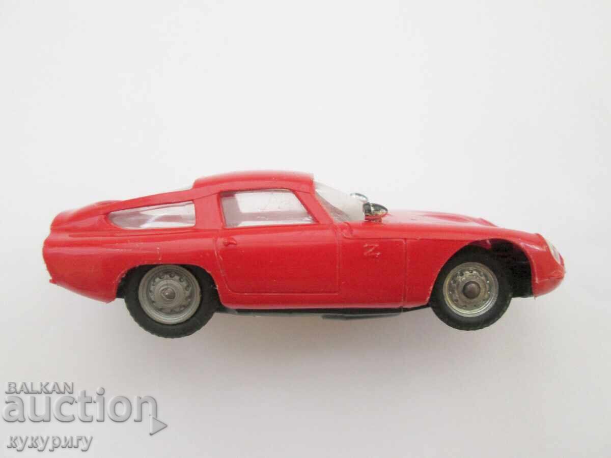 Old plastic slot car toy Alfa Romeo Giulia TZ - 5