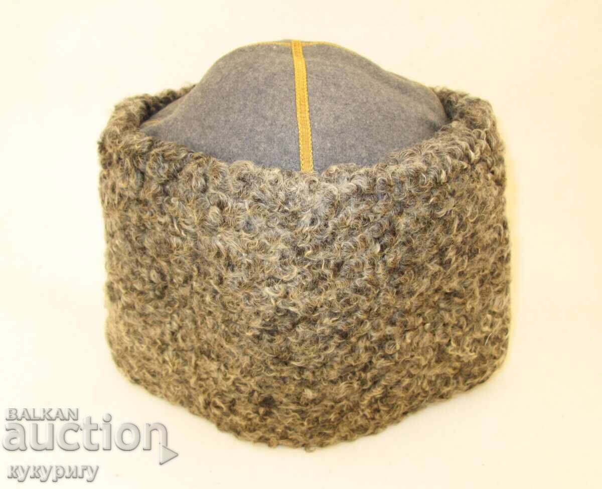 Old Russian military hat, astrakhan Cossack kalpak