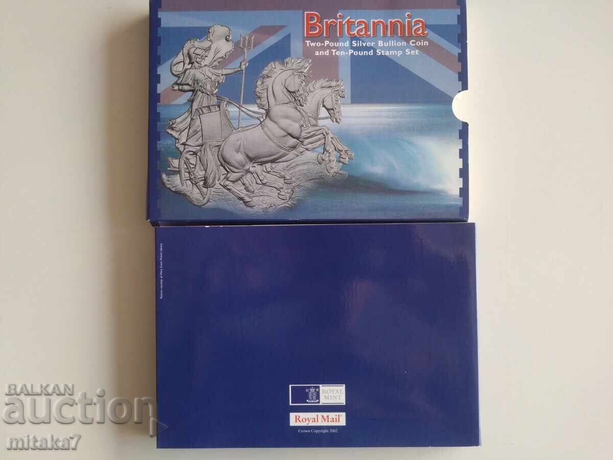 Ασημένιο νόμισμα Britannia, 1999 και γραμματόσημο - 7 Ασημένιο νόμισμα Britannia, 1999 και γραμματόσημο - 7