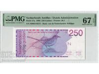 Antilele Olandeze 250 Gulden 1986 Pick 27a PMG Superb Gem