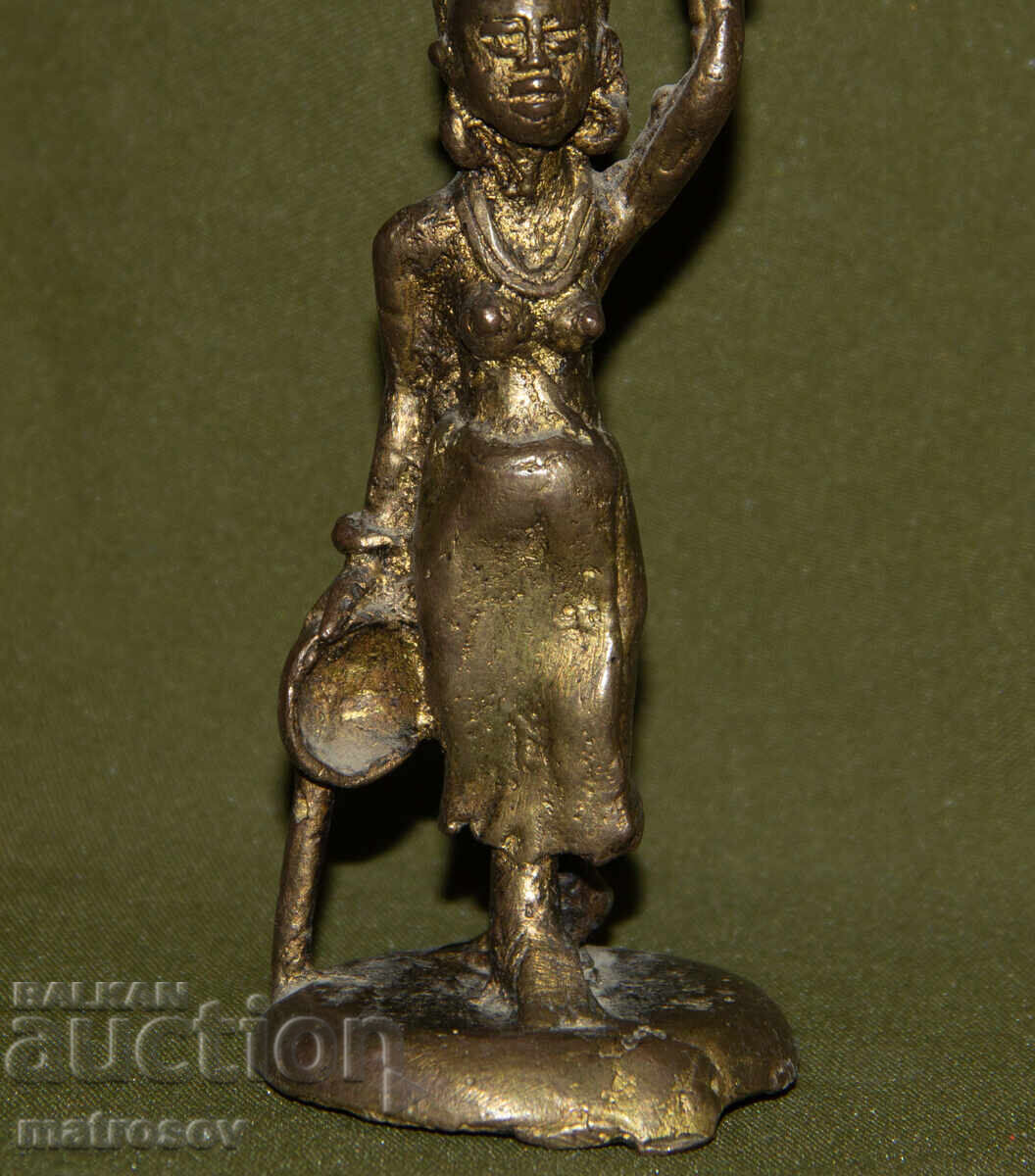 Original Bronze Sculpture of a Woman with a Jug - 5