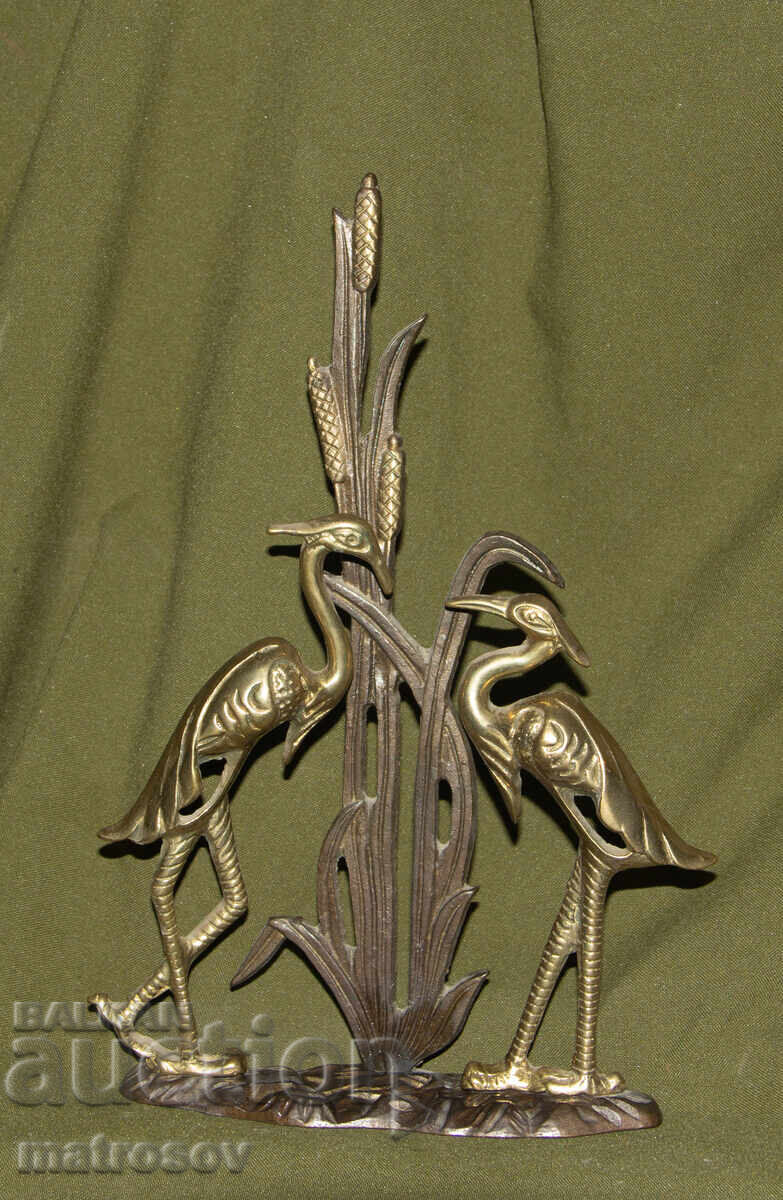 Месингова скулптура декорация Птици с цена 200.00 лв. | € 102.26