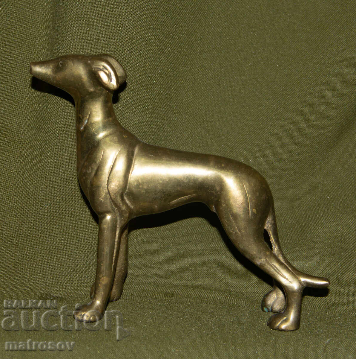 Livrarea Statuetă decorativă din alamă, sculptură câine