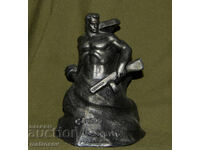 Sculptură metalică Rusia URSS "Stau pe moarte" Volgograd