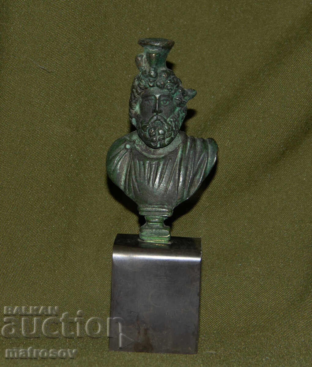 Small bronze sculpture bust of Serapis with price 170.00 BGN | € 86.92