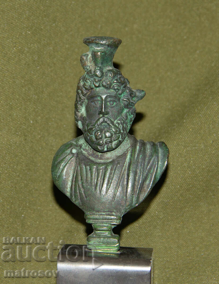 Delivery of Small bronze sculpture bust of Serapis