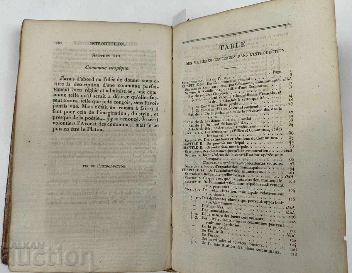 1823. Old Printed Book Convolute French Language Municipalities - 5 1823. Old Printed Book Convolute French Language Municipalities - 5
