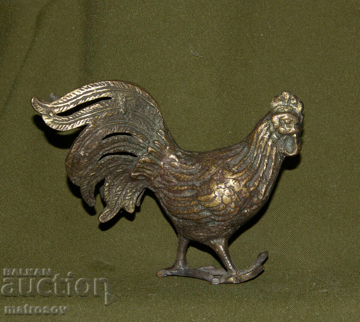 Auction Original Bronze Rooster Sculpture Auction Original Bronze Rooster Sculpture