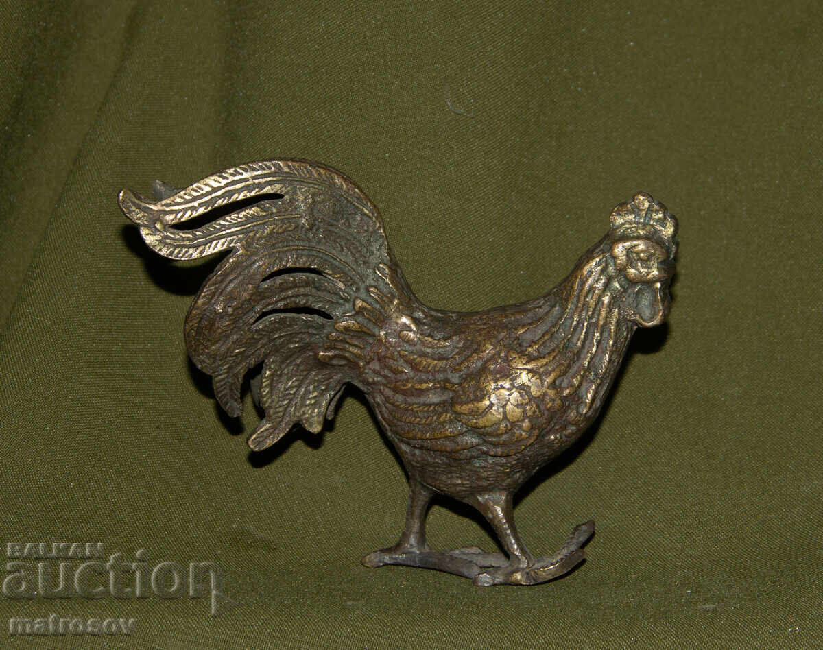Original Bronze Rooster Sculpture Original Bronze Rooster Sculpture