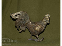 Sculptură bronz originală, cocoș
