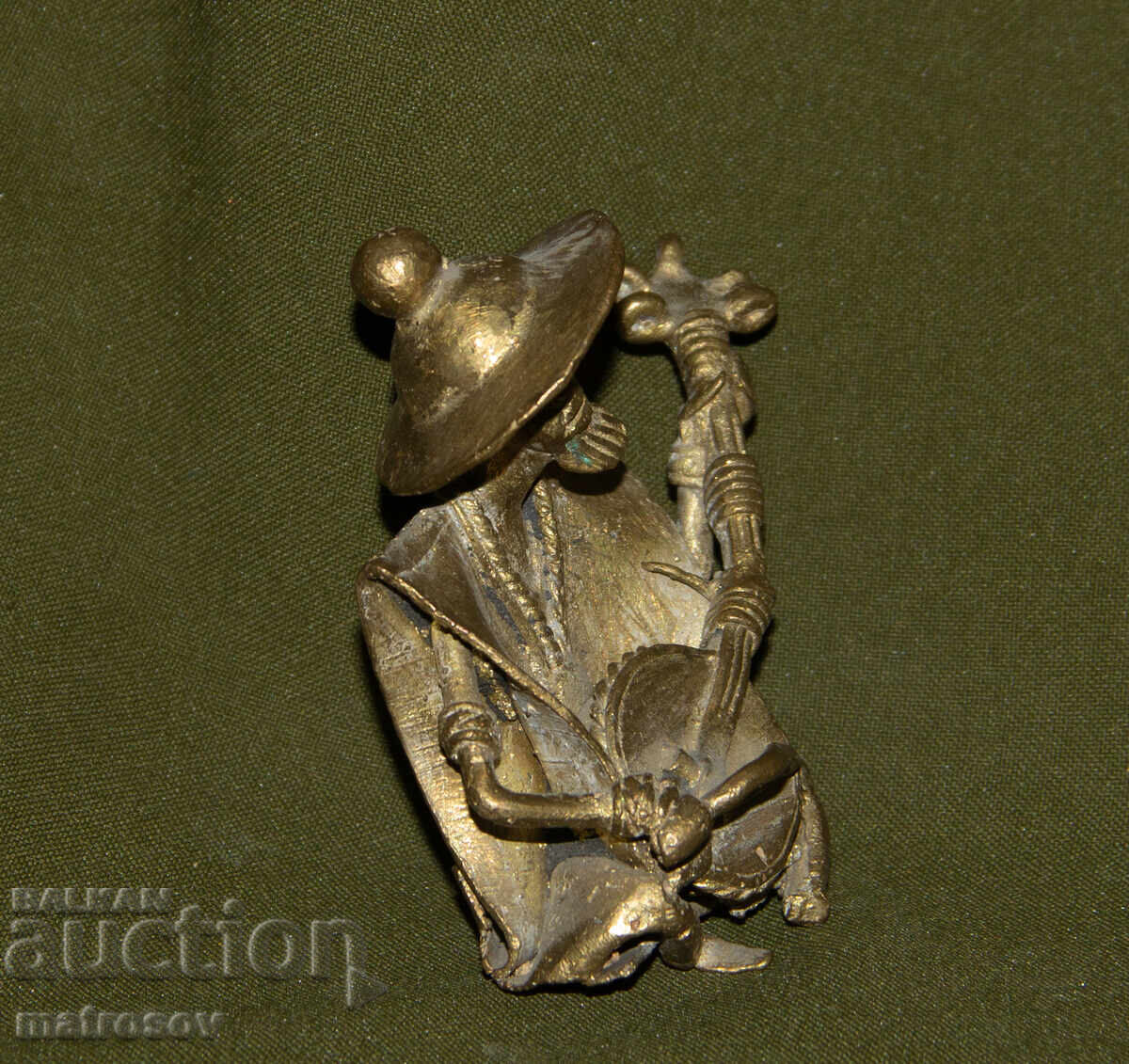 Δημοπρασία Αυθεντικό χάλκινο γλυπτό μουσικού