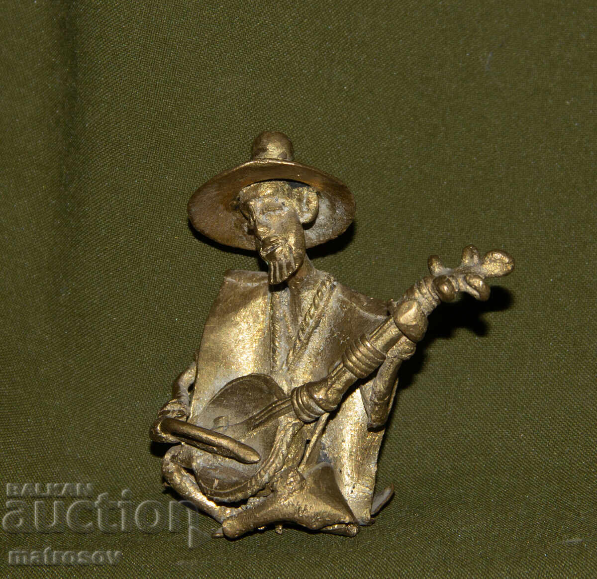 Αυθεντικό χάλκινο γλυπτό μουσικού - 5