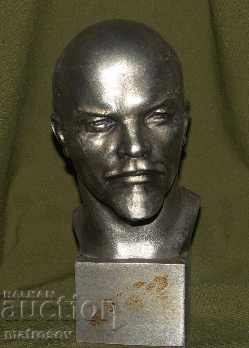 Μεταλλικό γλυπτό προτομή Ρωσία ΕΣΣΔ Βλαντιμίρ Ιλιτς Λένιν