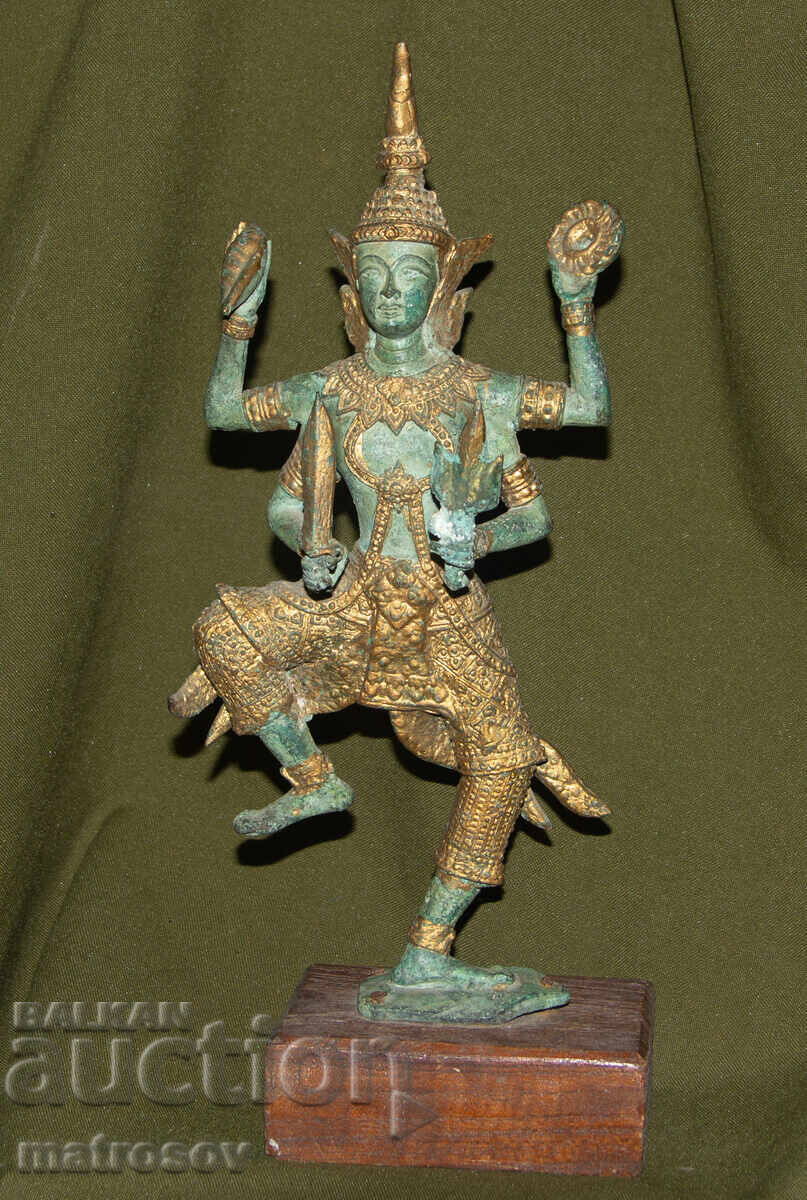 Bronze decorative statue sculpture Vishnu with price 400.00 BGN | € 204.52