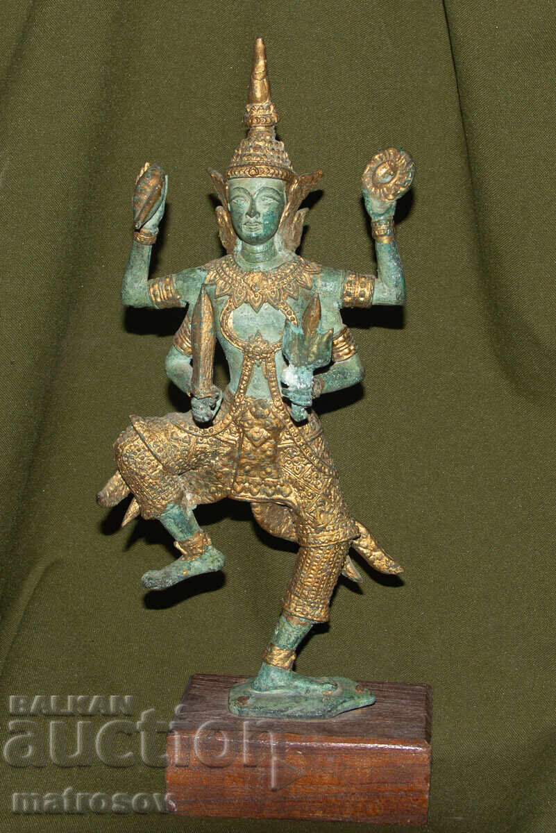 Bronze decorative statue sculpture Vishnu